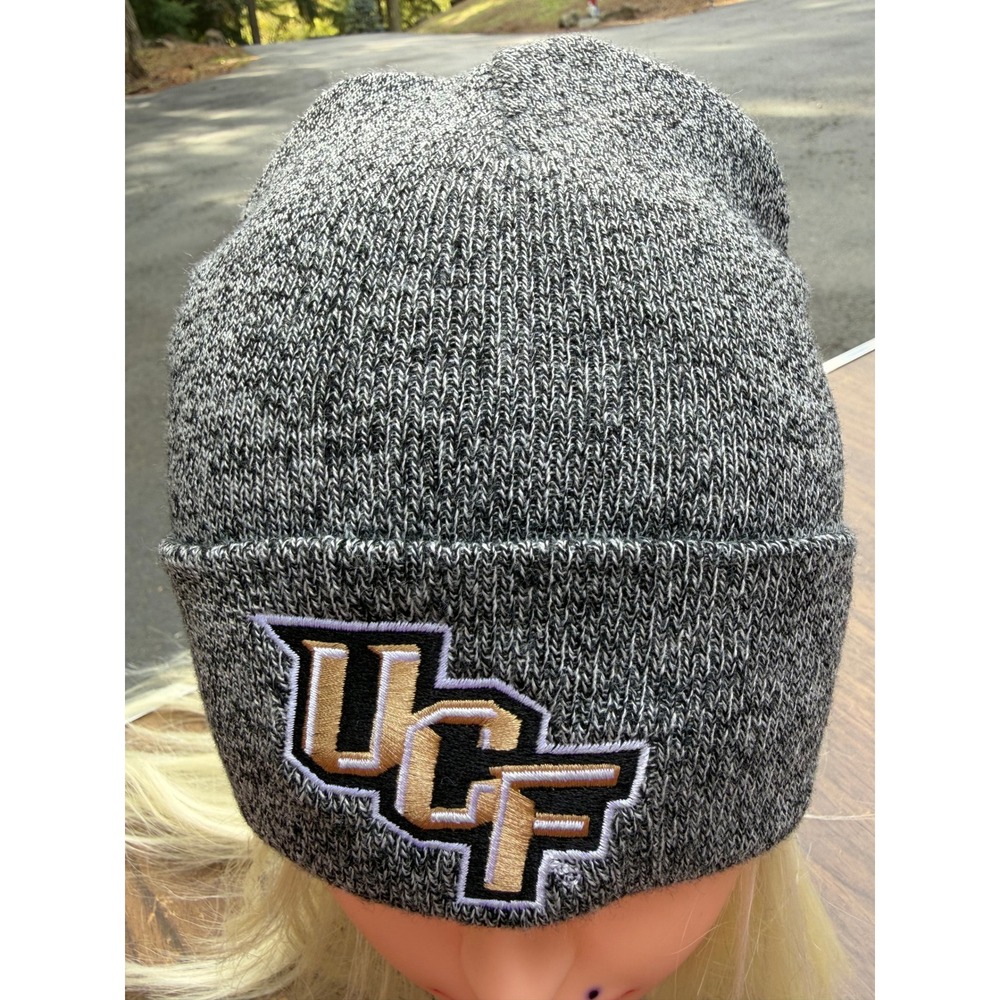 UCF Knights Legacy Knit Cuffed Beanie Black Marled Adult OS NWT